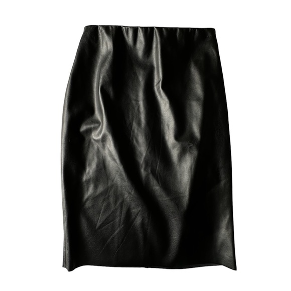 WOLFORD Estella Faux Leather Skirt Size 6 NWT - Picture 2 of 5